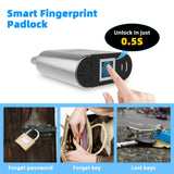 IP66 Waterproof Fingerprint Padlock with USB Rechargeable Battery, Biometric Smart Lock for Gym, Gates & Outdoor Security