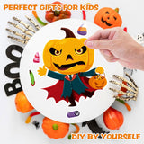 Halloween Make-A-Face Sticker Set for Kids – 32 Sheets, 16 Spooky Styles (Halloween 16 Style)
