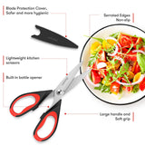 Heavy-Duty Kitchen Scissors – 2 Pack Stainless Steel Multi-Purpose Shears with Comfort Grip