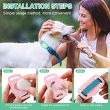 Smart Pet Tracker Compatible with Apple Find My, Waterproof GPS Tag for Cats & Dogs, No Subscription Required, Lightweight Silicone Holder