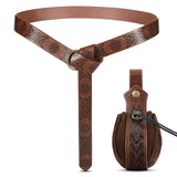 Medieval PU Leather Belt & Pouch Set – Vintage Renaissance Cosplay Accessories for Men & Women ⚔️