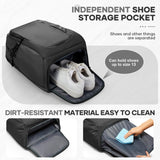 SUWASP Carry-On Travel Backpack with Laptop Pocket & Shoe Compartment – Black