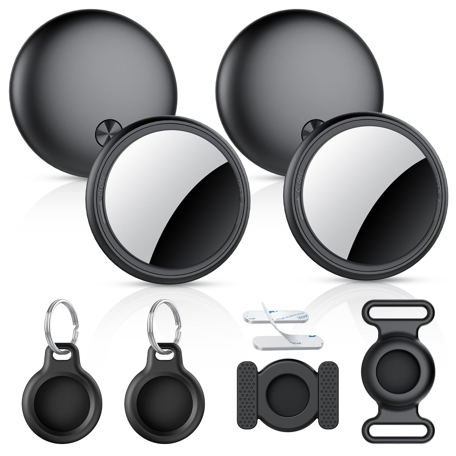 Air Tracker Tag 4 Pack, Apple Find My Compatible Bluetooth Tracker with IP68 Waterproof Design and Magnetic Mount