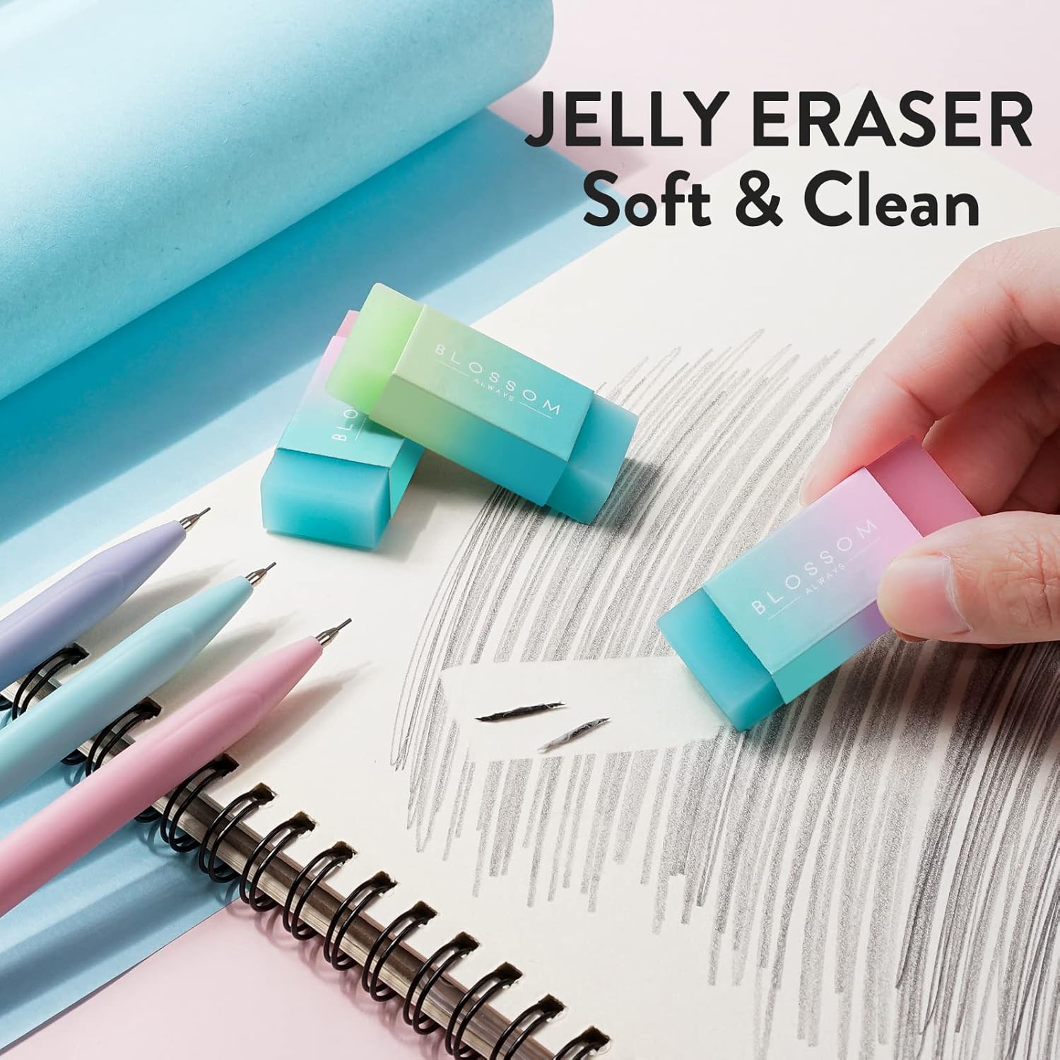Pastel Mechanical Pencil Set with 360 HB Leads