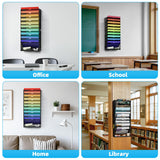 Marbrasse 11-Tier Wall File Organizer – High-Capacity Vertical Mesh Document & Magazine Holder for Office and Home (Black)