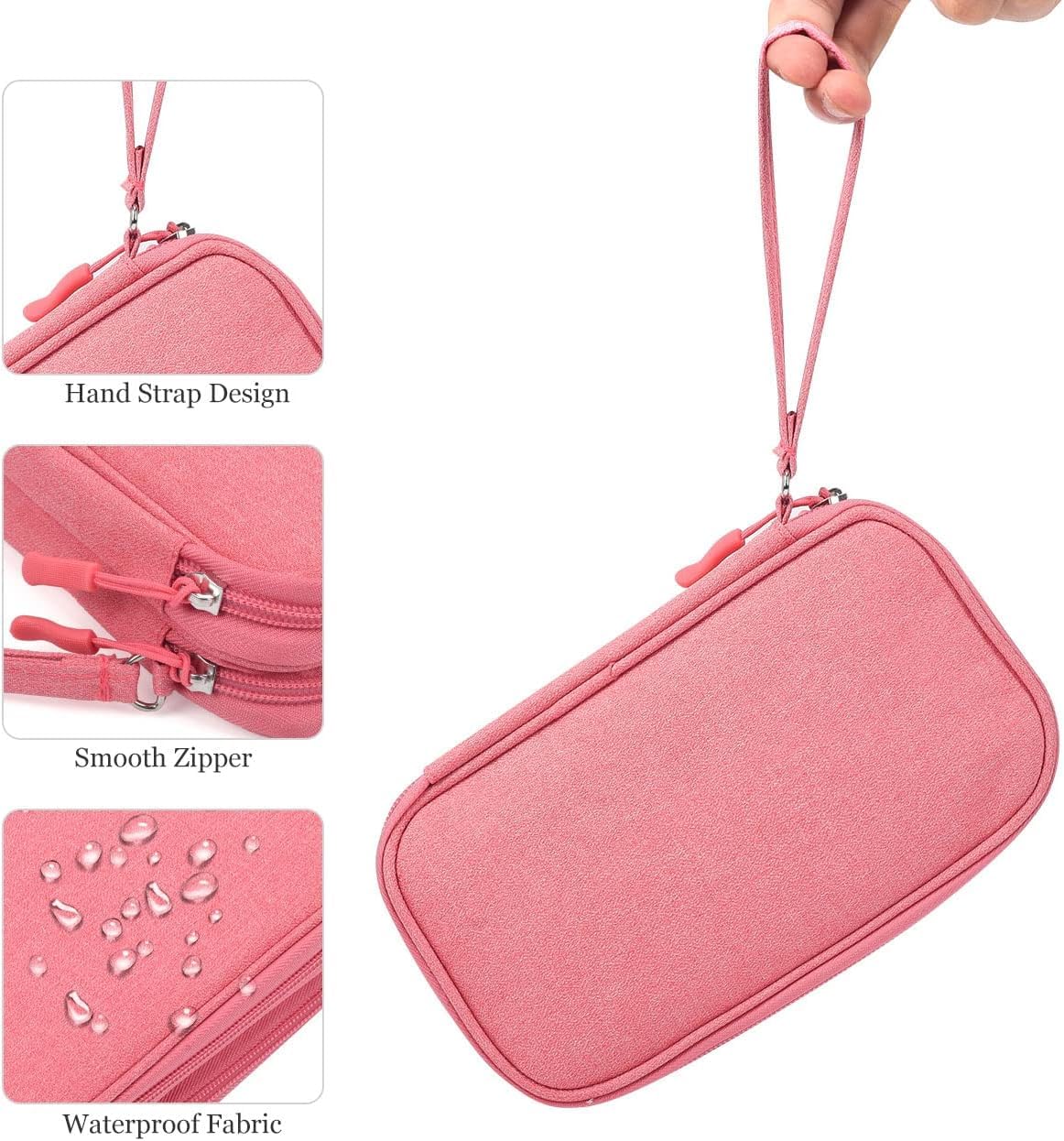 Electronics Organizer Travel Case – Waterproof Cable & Gadget Storage Bag for Chargers, USB Drives, Power Banks & Accessories