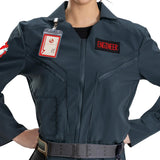 Ghostbusters Frozen Empire Engineer Costume for Adults – Official Movie Jumpsuit with Detachable Belt & Badge Clip (Model 164309SM)