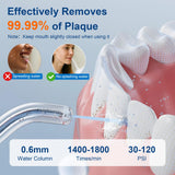 Portable Water Flosser for Teeth – Cordless Dental Oral Irrigator with 4 Modes, 16 Pressure Levels, Travel Case & IPX7 Waterproof Design