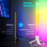 360° RGB Light Bars – 16 Million Colors Bluetooth Mood Lighting for TV, Gaming & Bedroom Setup