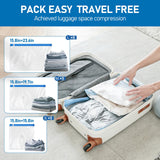 USB Vacuum Storage Bag Set with Electric Pump – Travel Compression Bags for Clothes & Luggage Space Saver
