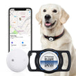 Smart Cat & Dog GPS Tracker with QR Emergency ID Tag, No Monthly Fee, Real-Time Find My Tracking, Lightweight Waterproof Collar Locator for Pets