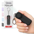 130dB Personal Safety Alarm Keychain with LED Light – Emergency Self-Defense Siren for Women (Black)
