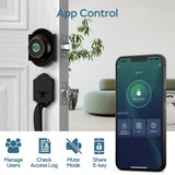 Smart Fingerprint Door Lock with Bluetooth App Control, Keyless Entry Deadbolt, Auto Lock Security System for Front Doors