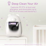 PureBaby HEPA Air Purifier with UV-C Light & 4-Stage Filtration – Kids Bedroom & Nursery Air Cleaner (263 sq ft Coverage)