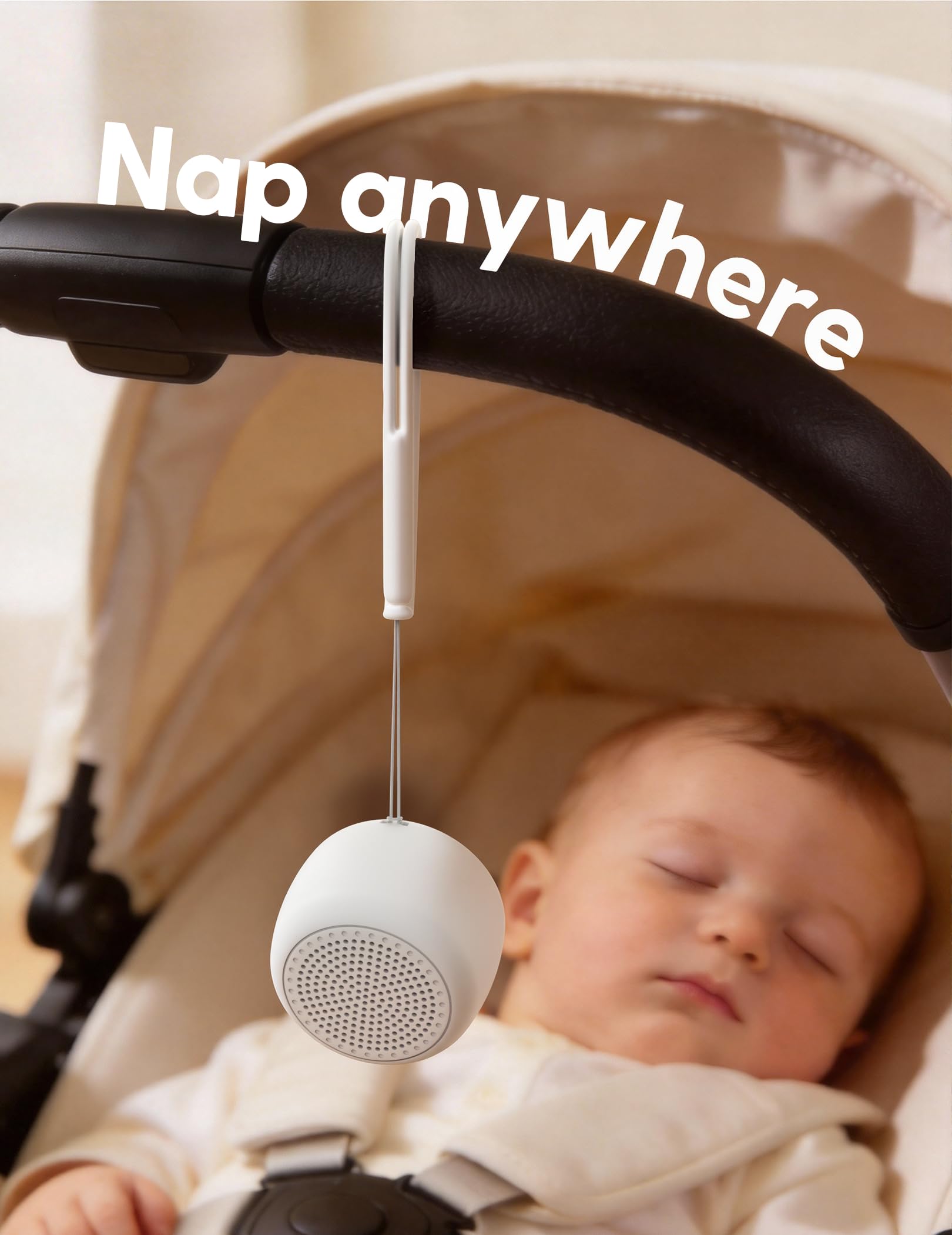 Portable White Noise Machine – Pocket Sleep Sound Machine with 15 Relaxing Sounds & USB-C Rechargeable Design