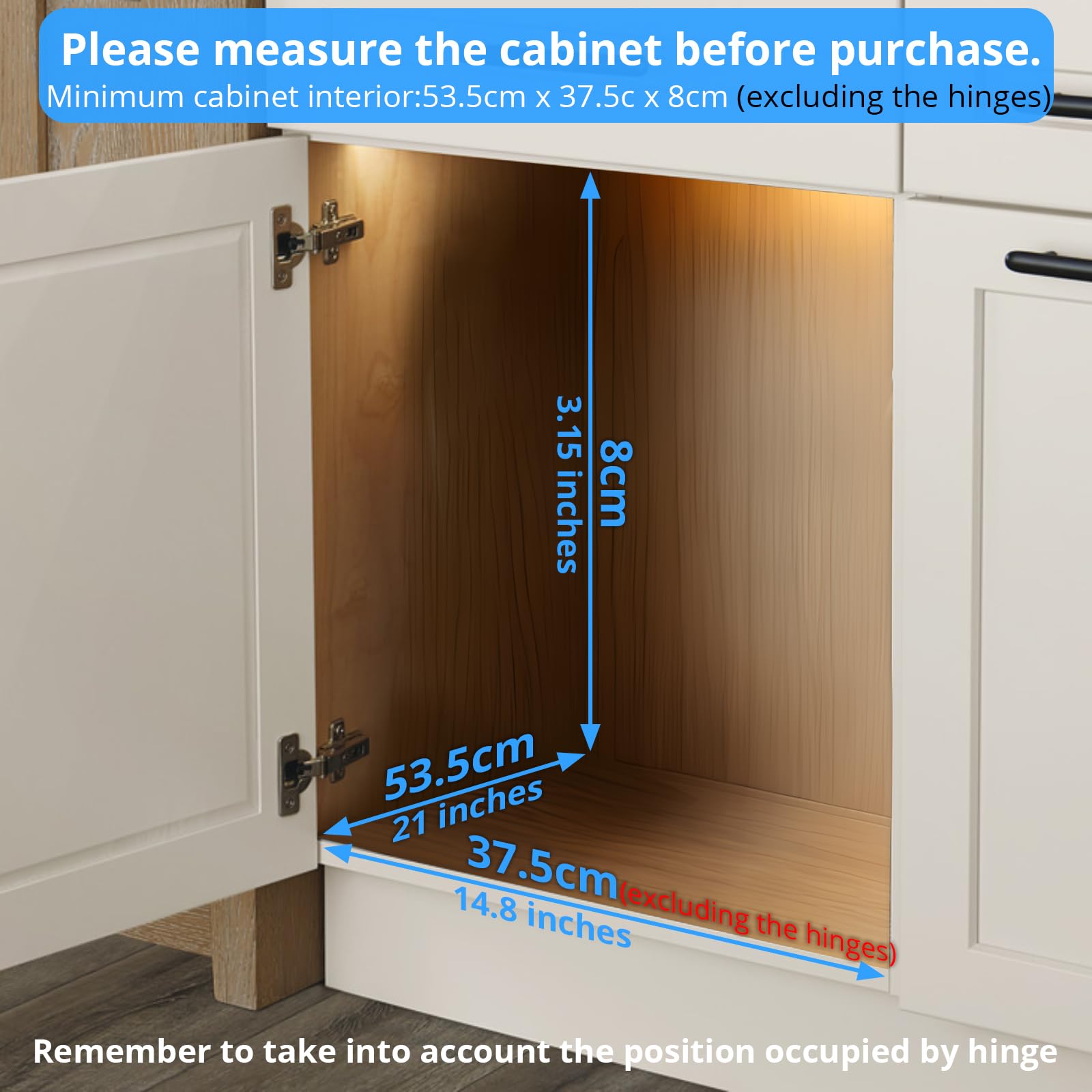 Heavy-Duty Pull-Out Cabinet Organizer – Chrome Slide-Out Drawer Basket for Kitchen Storage (14.8” W x 21” D)