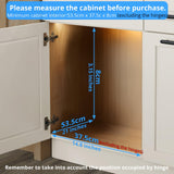 Heavy-Duty Pull-Out Cabinet Organizer – Chrome Slide-Out Drawer Basket for Kitchen Storage (14.8” W x 21” D)