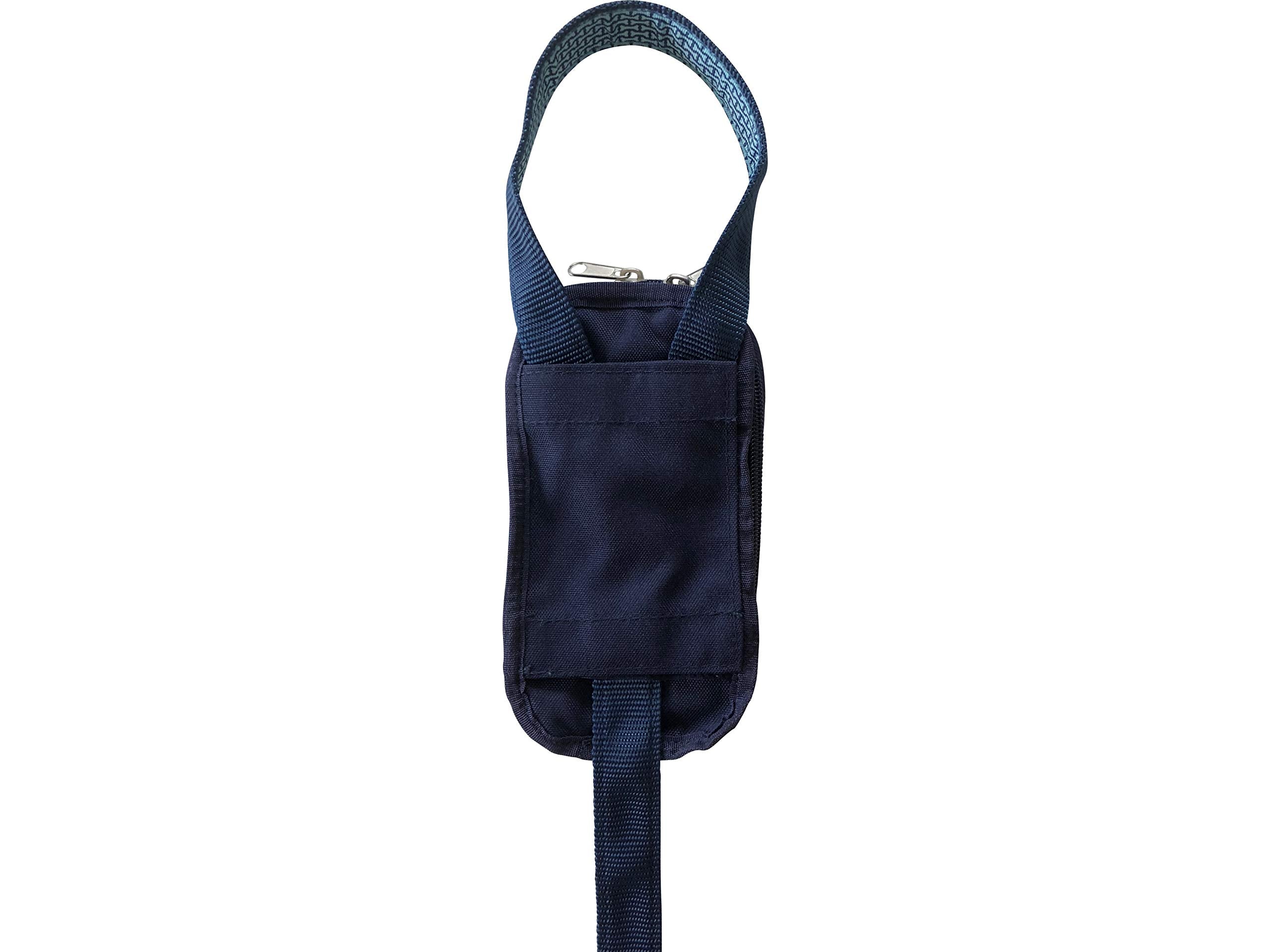 Soggy Doggy Waterproof Dog Leash with Touchscreen Phone Pocket – 5ft Nylon Lead (Blue/Navy)