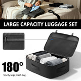 TAZBUZO 50L Expandable Travel Backpack – Extra Large Carry-On Laptop Backpack Fits Up to 18.4” Laptop (Black)