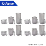 Airtight Pantry Storage Containers Set – 12 BPA-Free Stackable Canisters for Modern Kitchen Organization (Black)