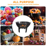 3-Pack Halloween Candy Bowls with Holders – Orange, Purple & Black Trick or Treat Set