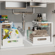 REALINN Under Sink Organizer 2-Pack with Pull-Out Drawers – 2-Tier Slide-Out Cabinet Storage for Kitchen & Bathroom