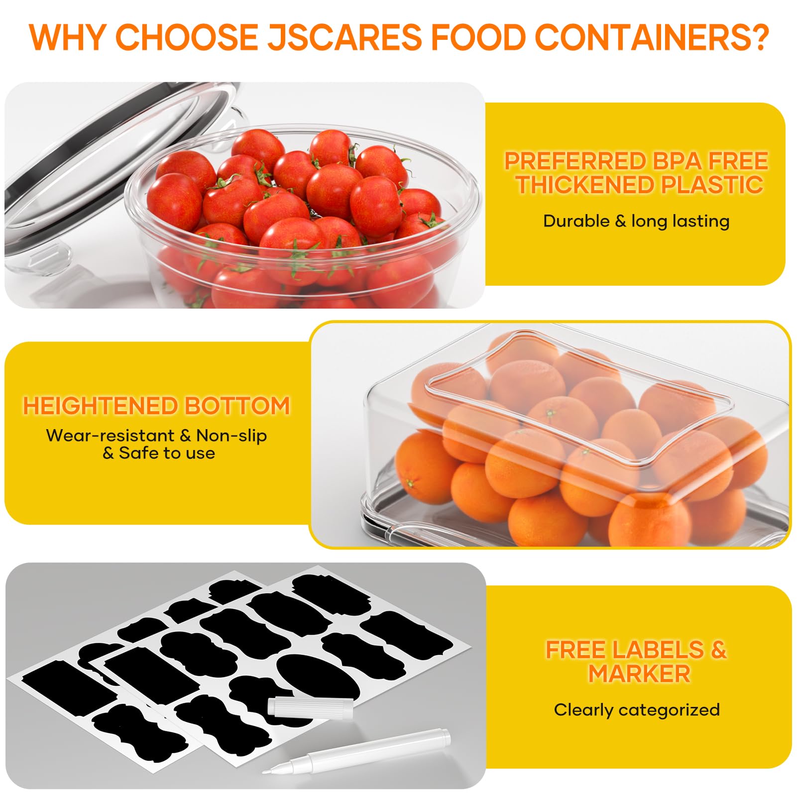 Airtight Food Storage Containers Set – 26 Pack Stackable Meal Prep Containers with Lids & Sauce Cups