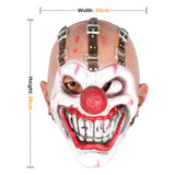 Cyclopia Killer Clown Mask – Horror Latex Sweet Tooth Mask with Black Nose & Sharp Teeth for Halloween Cosplay