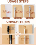 15-Pack Metal Notebook Pen Holder Clips