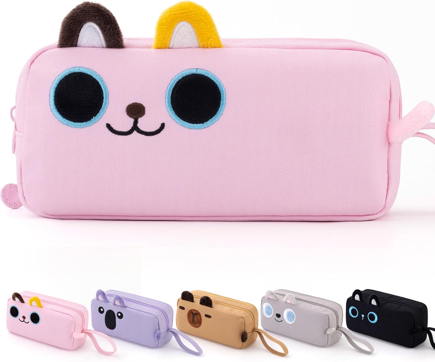 Brown Capybara 3-Compartment Pencil Case