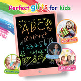 ORSEN 10” Color LCD Writing Tablet for Kids – Reusable Doodle Drawing Board with Eye-Safe Screen (Pink)