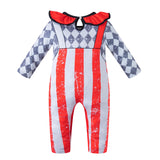 Baby Red Clown Costume – Adorable Jumpsuit & Hat Set for Halloween, Cosplay & Dress-Up Parties
