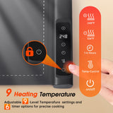 Extra-Large Electric Food Warming Mat with Timer – 9 Heat Levels, Child Lock & Even Heating