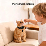 Android GPS Cat Collar Tracker Waterproof Smart Pet Locator Compatible with Google Find My No Monthly Fee