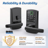 Nyboer Smart Fingerprint Door Lock with TTLock App Control, Keyless Entry Deadbolt with Alexa & Google Voice Support
