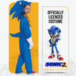 Kids Deluxe Sonic the Hedgehog Costume – Jumpsuit with Headpiece, Gloves & Tail for Halloween or Cosplay