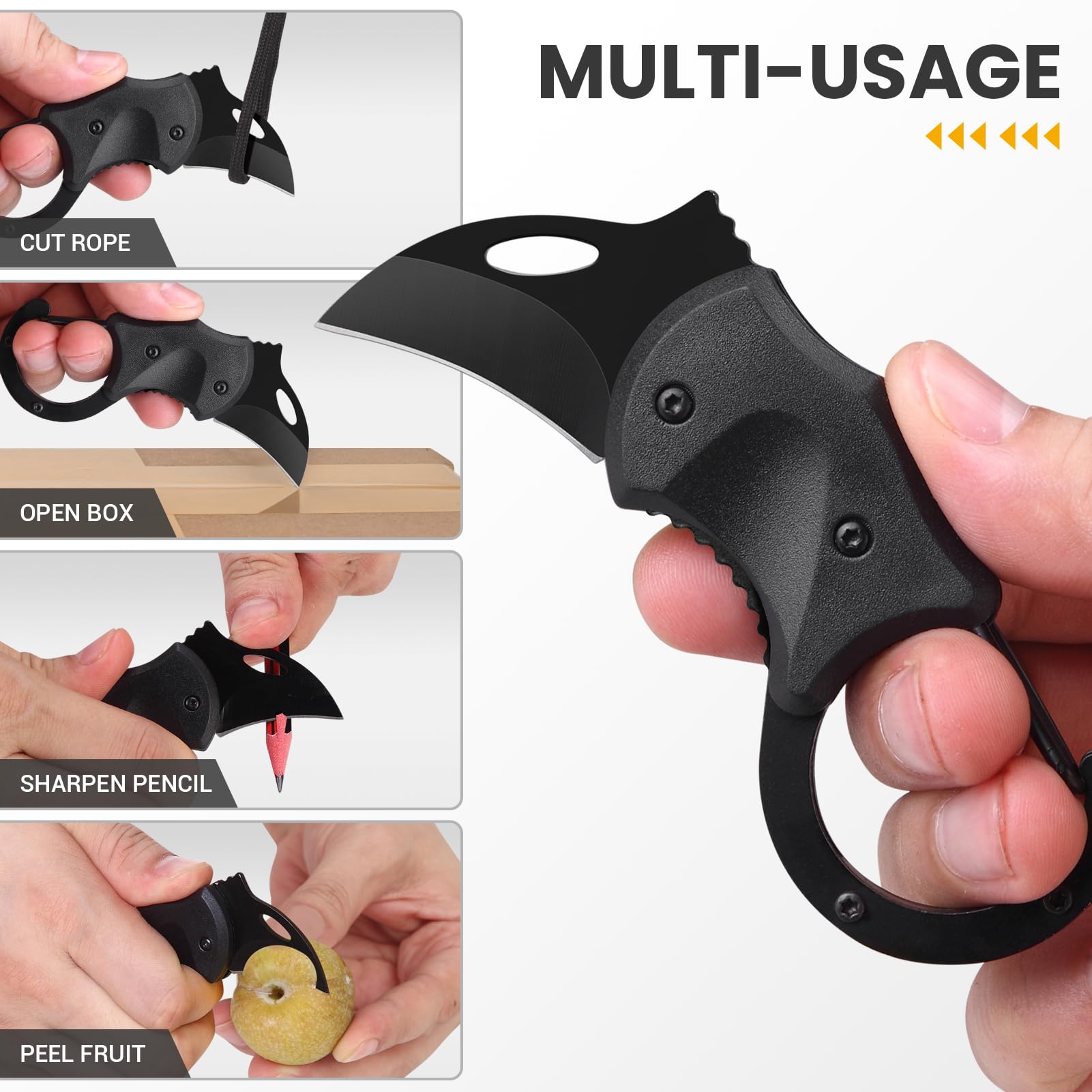 Mini Pocket Knife Keychain Folding Box Cutter – Stainless Steel EDC Knife for Camping, Hiking & Everyday Carry
