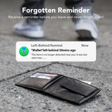 Ultra Slim Wallet Tracker Card Compatible with Apple Find My Rechargeable Bluetooth Tracking Card IP68 Waterproof Black