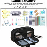Black 3D Cat Large-Capacity Pencil Case