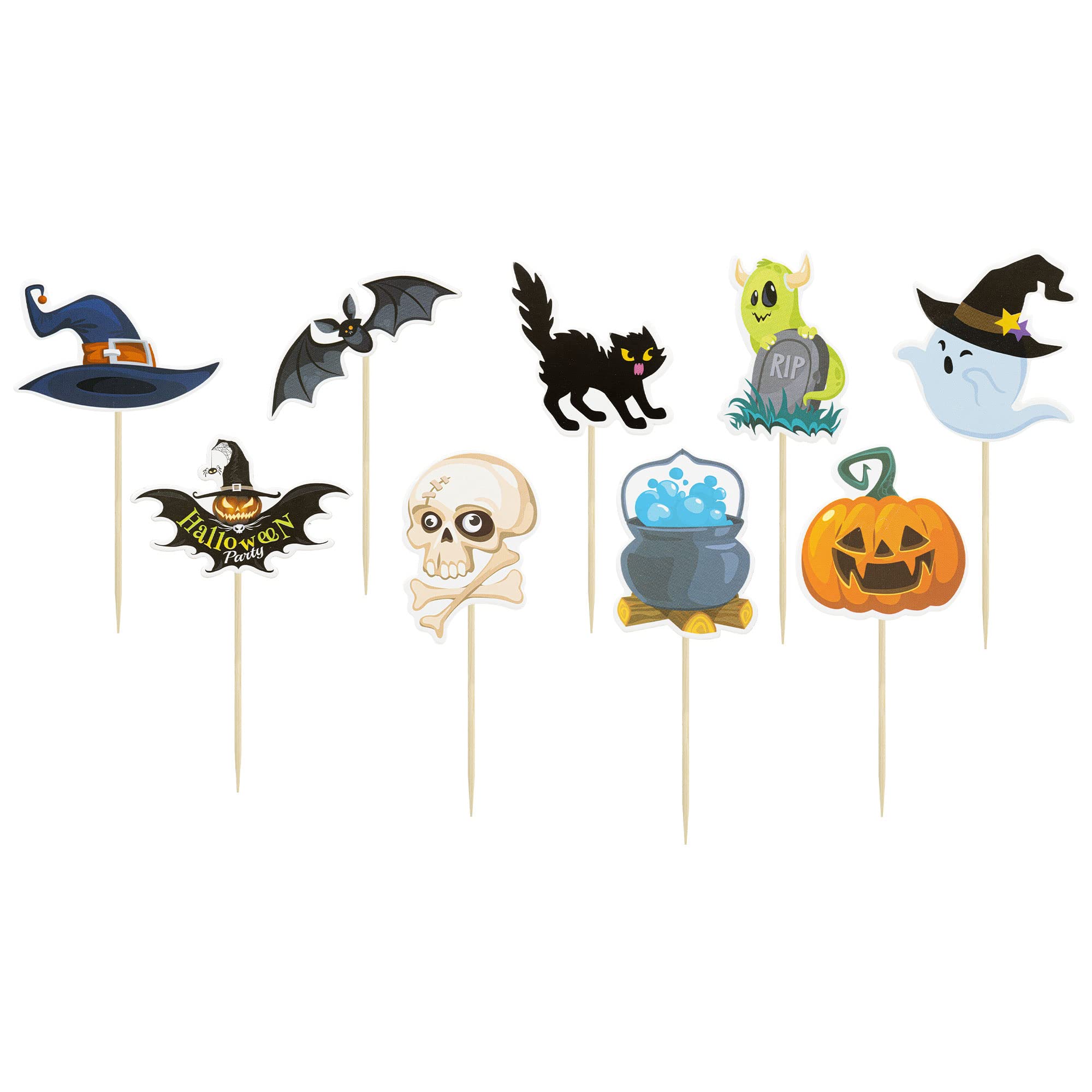 Halloween Witch Boot Cupcake Toppers – 36 Pcs Pre-Assembled Party Decorations (Halloween-Themed)