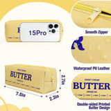 Butter Stick Pencil Case with Zipper and Large Storage