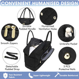 LUOCIP Large Women’s Travel Duffle Bag – Carry-On Weekender with Wet Pocket, Shoe Compartment & Toiletry Bag (Black)