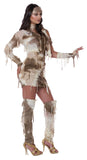 Tan Mummy Costume – One-Sleeved Ancient Wrap Dress with Matching Glovlette 🏺🧻