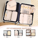 8 Set Travel Packing Cubes for Suitcase – Lightweight Luggage Organizers with Mesh Top for Efficient Travel Packing