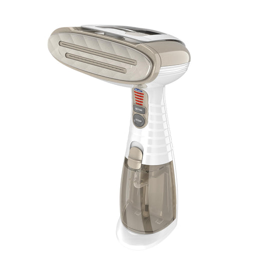 Conair Turbo ExtremeSteam White Professional Handheld Garment Steamer 1875W with Aluminum Plate and Creaser