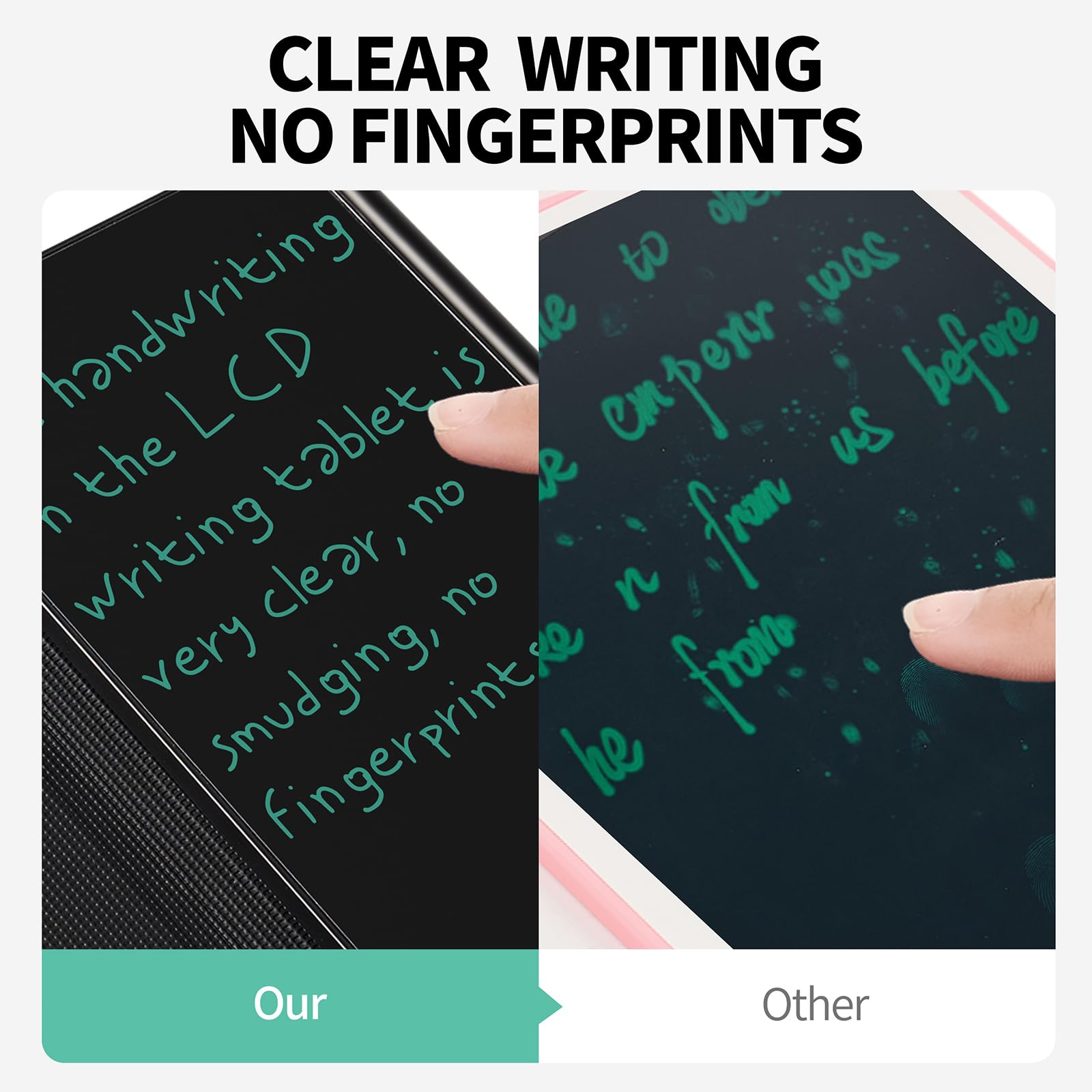 6.5” LCD Writing Tablet with Leather Case – Compact Reusable Digital Notepad (Black)