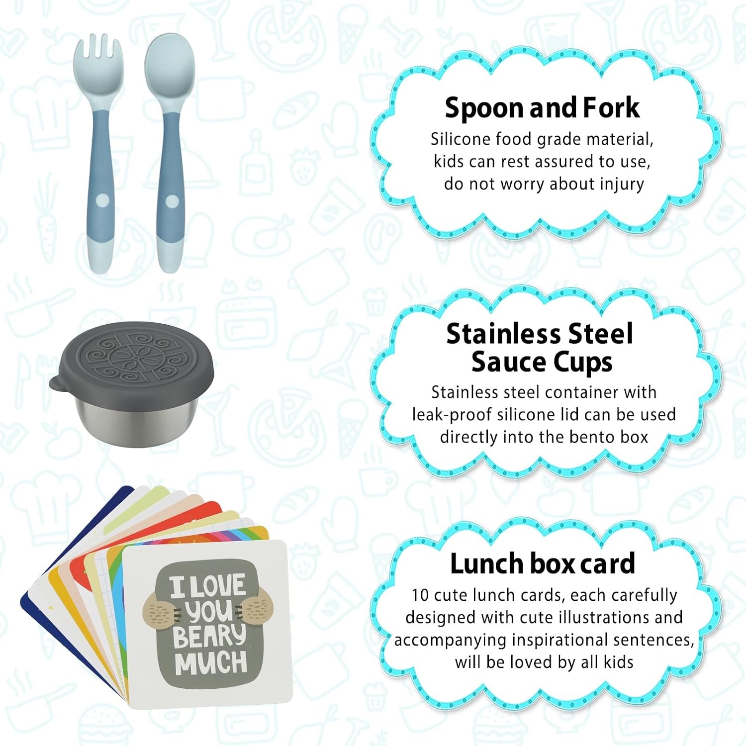 Black Gamepad Bento Lunch Set with 12 oz Food Jar