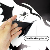Halloween Witch Window Clings – 44 PCS Double-Sided Reusable Stickers for Glass Doors & Windows