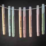 8-Pack Pastel No-Bleed Gel Highlighters