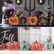 Reversible Wooden Pumpkin Table Decor – “FALL” & “BOO” Double-Sided Autumn & Halloween Decoration for Home